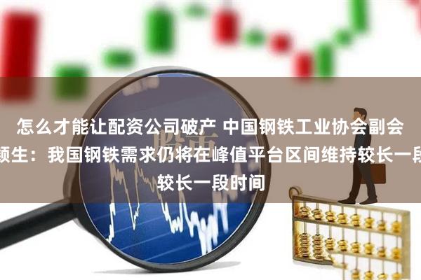 怎么才能让配资公司破产 中国钢铁工业协会副会长王颖生：我国钢铁需求仍将在峰值平台区间维持较长一段时间